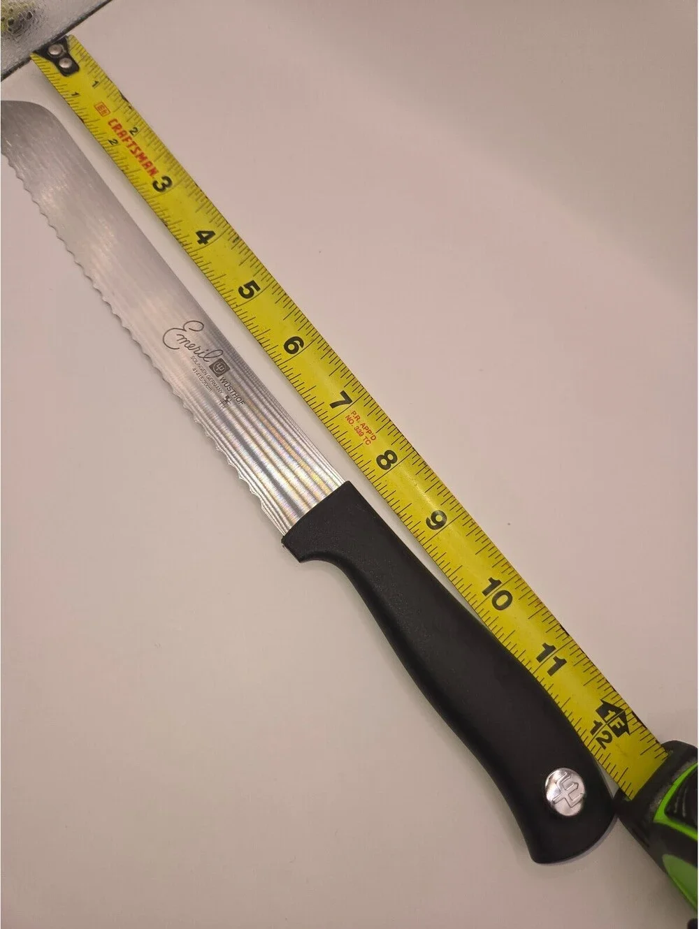 Emeril by Wüsthof Serrated Bread Knife - 8 Inch, Black Handle